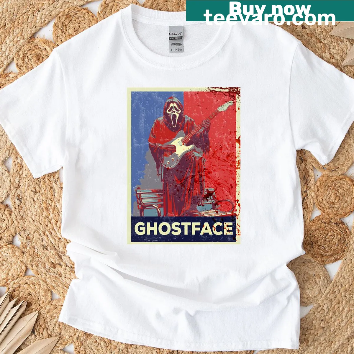 Distressed Ghost Hope t-shirt featuring an ethereal spirit design — on a men's t-shirt