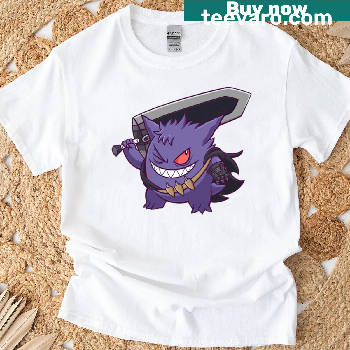 Whimsical ghost design inspired by eclipses on a t-shirt — on a men's t-shirt