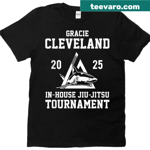 Bold typography for Gracie Cleveland Tournament on a sporty tee