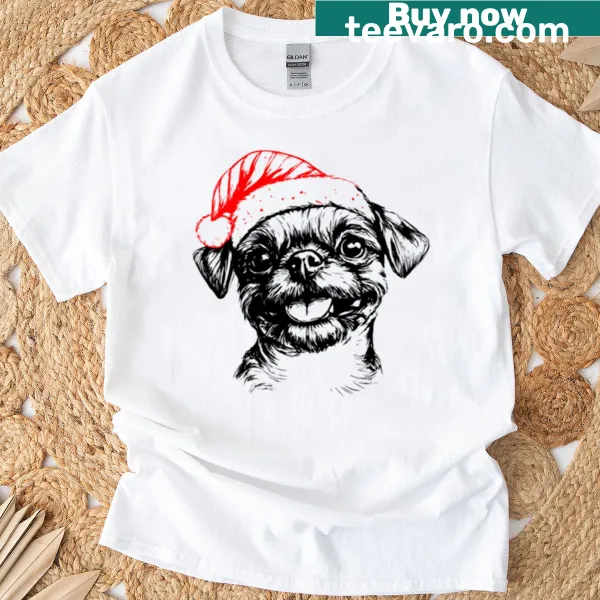Cartoon griffon t-shirt featuring Christmas elements for festive fun