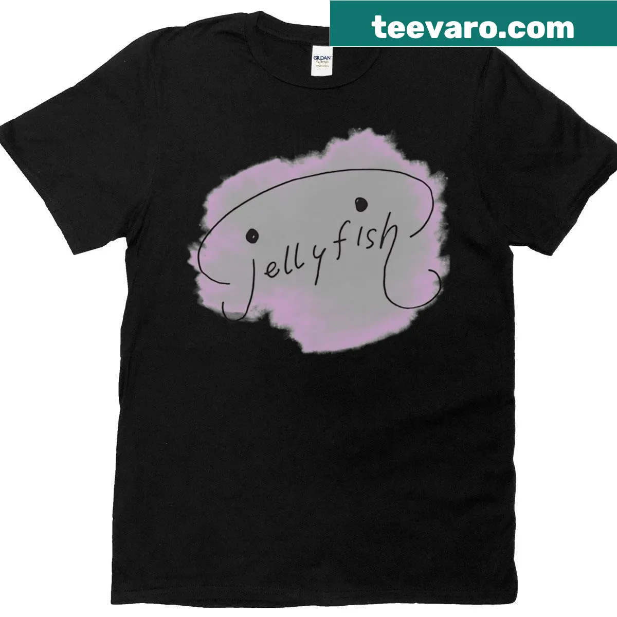 Oversized T-shirt with the jellyfish logo from Princess Jellyfishkuragehime — on a men's t-shirt