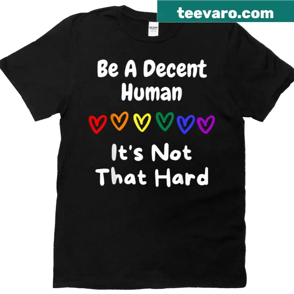 Kids T-shirt with a cute message promoting kindness and decency