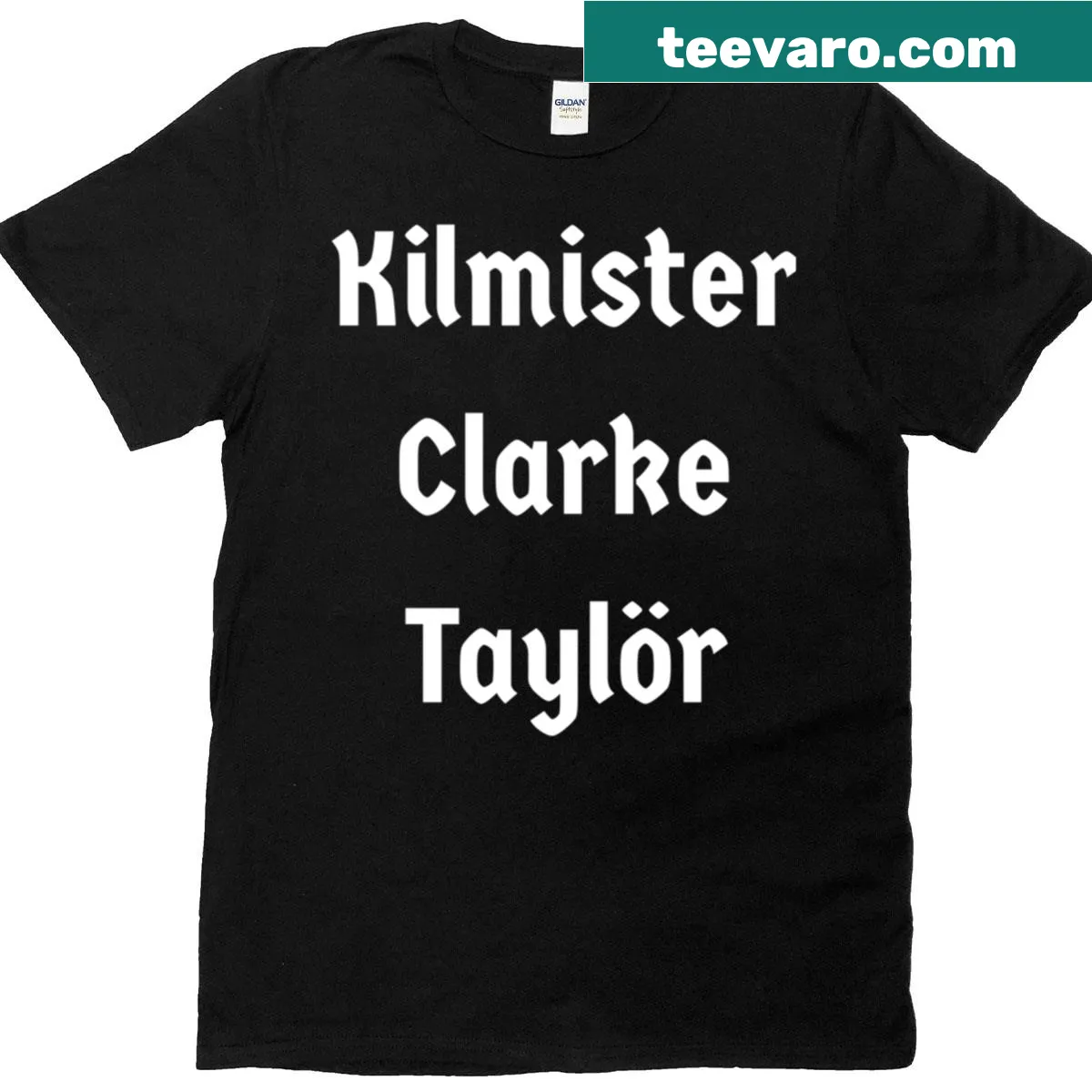 Tribute T-shirt featuring an artistic design inspired by Kilmister and Clarke Taylor. — on a men's t-shirt