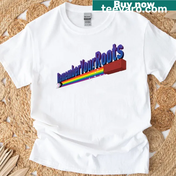 Graphic T-shirt celebrating LGBTQ+ roots and pride
