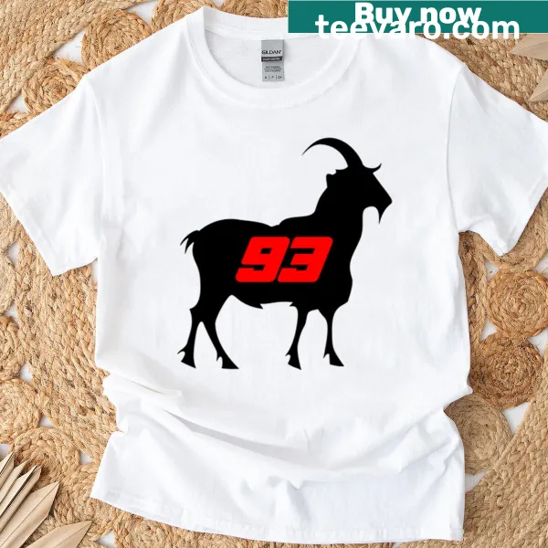 Illustrative T-shirt featuring Marc Marquez and his number 93