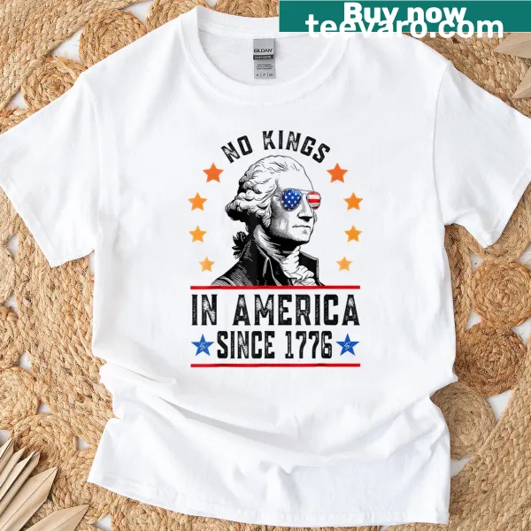 4th of July t-shirt featuring George Washington and patriotic text