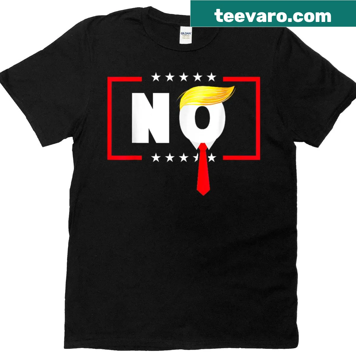 Funny political t-shirt featuring 'Nope No Kings In America' — on a men's t-shirt