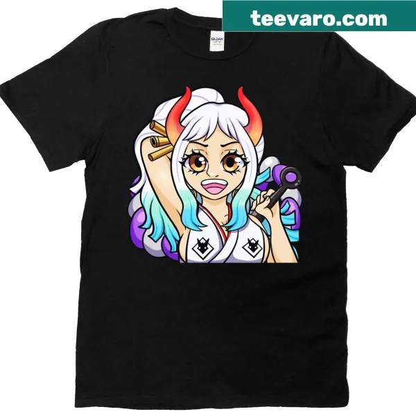 Cartoon-style T-shirt featuring Yamato as a peeker sticker