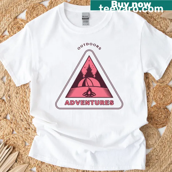 T-shirt featuring a graphic inspired by outdoor adventures