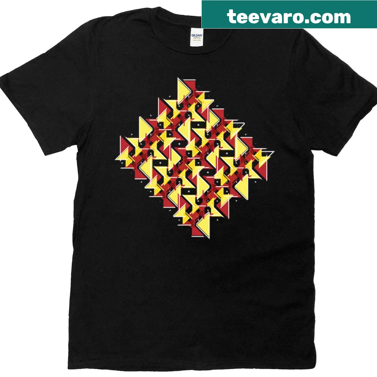 Abstract typography t-shirt showcasing art-inspired design — on a men's t-shirt