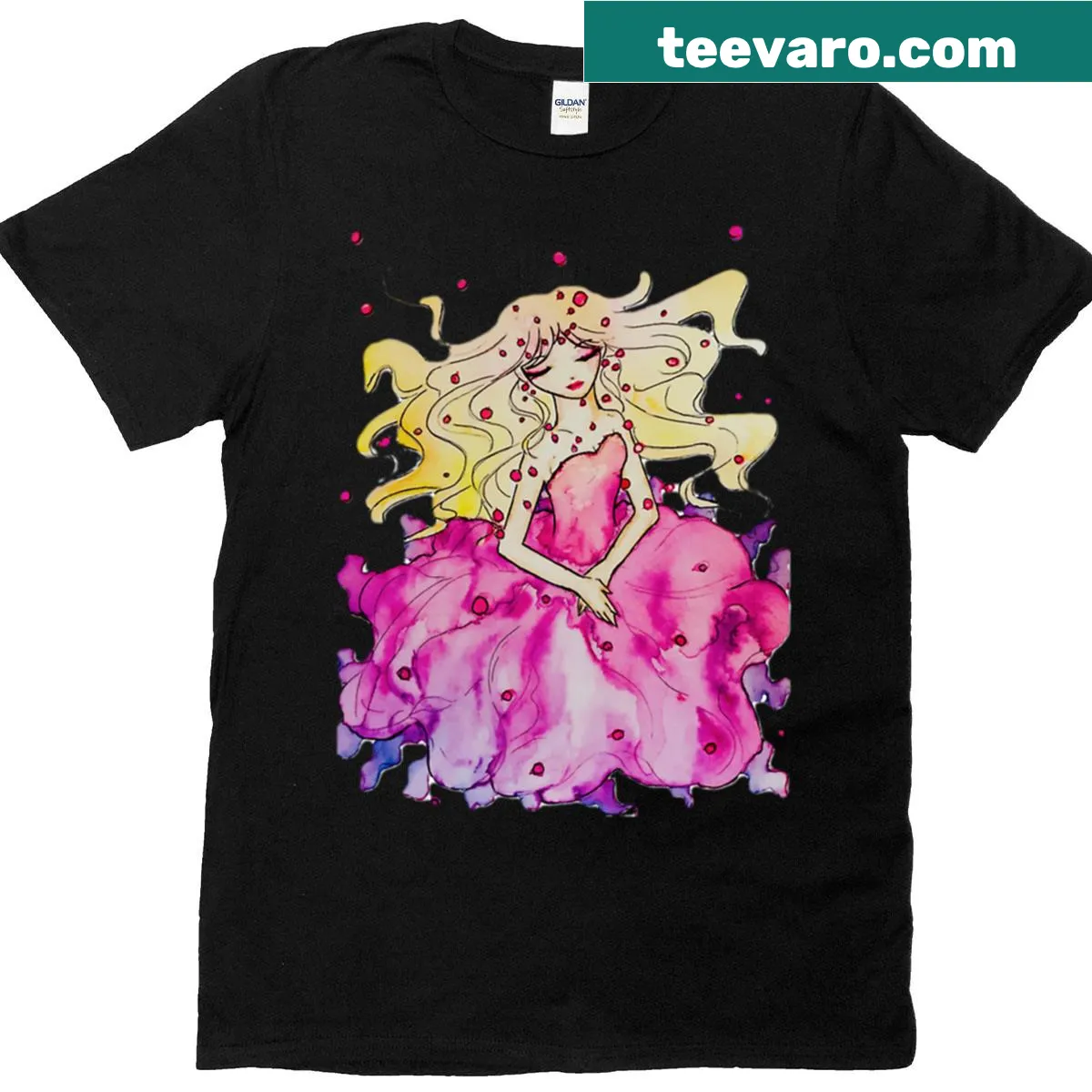 Oversized T-shirt with an illustration of a jellyfish — on a men's t-shirt