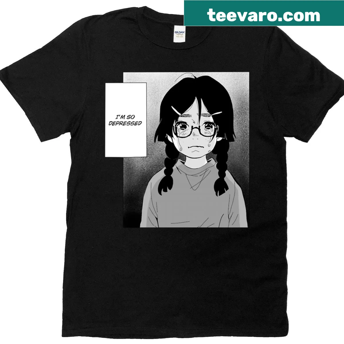 T-shirt featuring an illustration from Princess Jellyfish manga — on a men's t-shirt