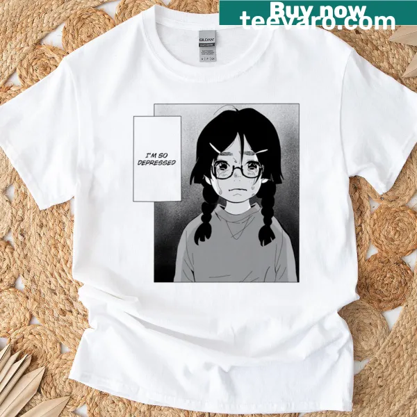 Illustrative design inspired by Princess Jellyfish manga on a T-shirt.