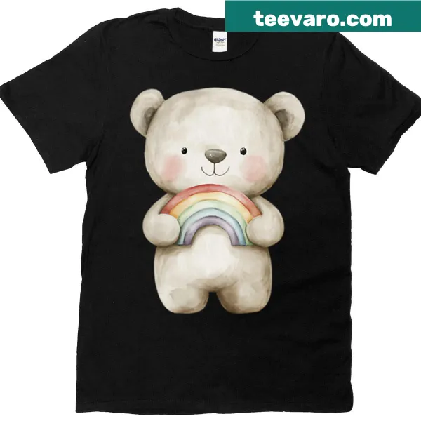 Illustration of a happy bear with arms open wide for a hug