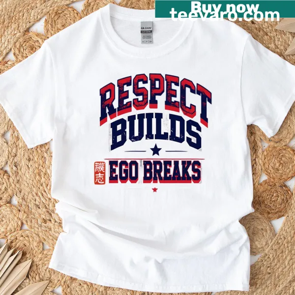 Retro vintage football jersey-style t-shirt with motivational quote graphic