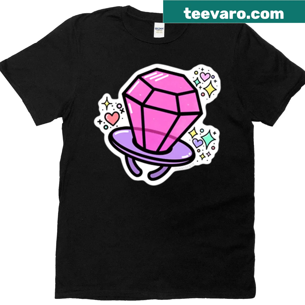 Nostalgic t-shirt featuring Ring Pop candy design — on a men's t-shirt