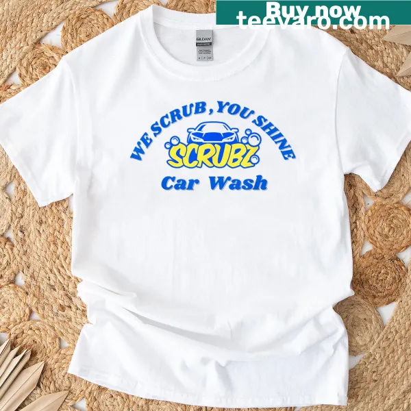 Fun graphic tee for a car wash with a slogan