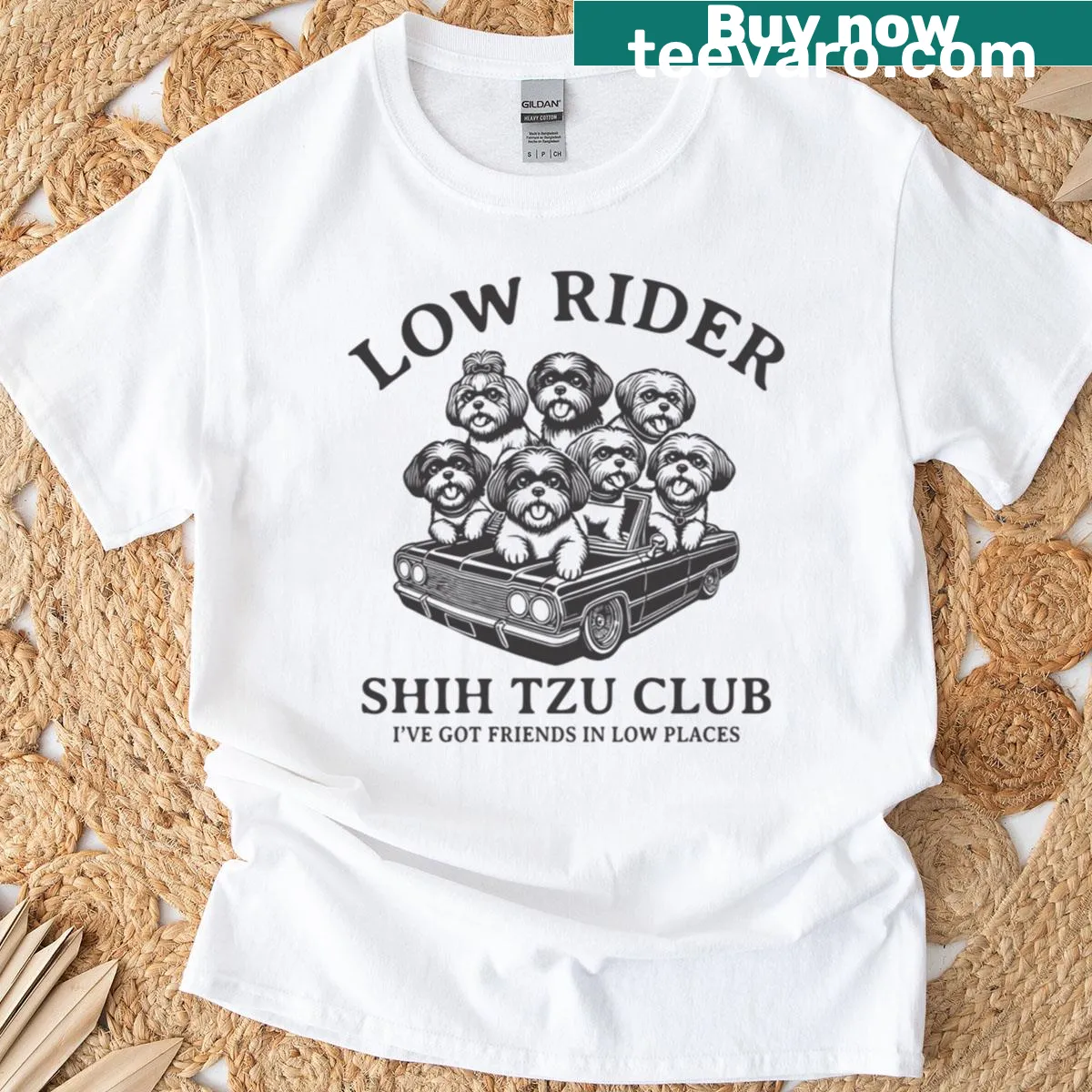 Funny T-shirt for Shih Tzu lovers with playful slogan — on a men's t-shirt