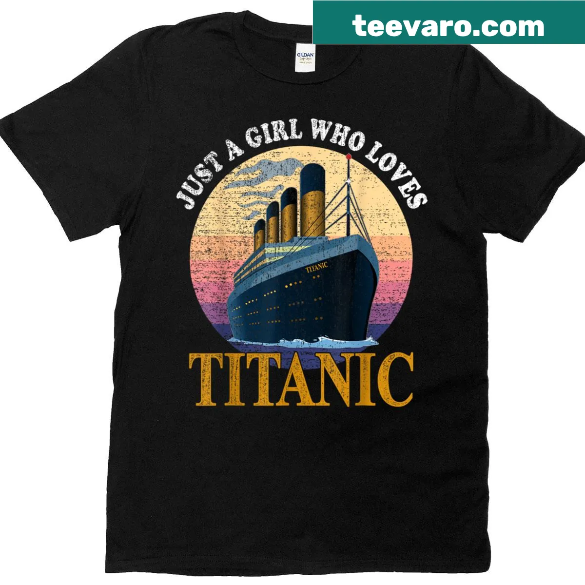 T-shirt featuring Titanic-themed text for fans of the ship — on a men's t-shirt