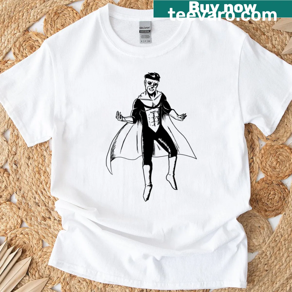 Bold design featuring a sinister mark in an edgy style — on a men's t-shirt