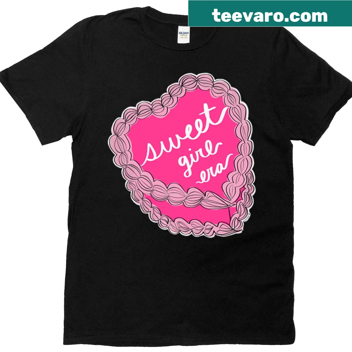 Playful t-shirt featuring the phrase 'Sweet Girl Era' — on a men's t-shirt