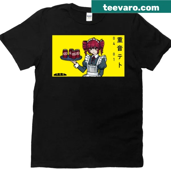 Kawaii t-shirt featuring Teto Maid Pepper Square design