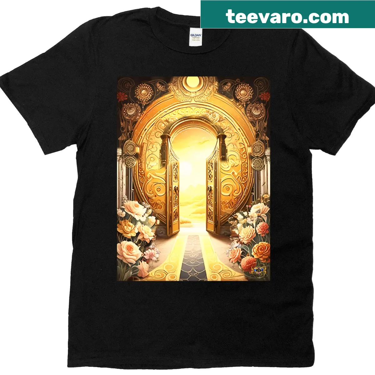Inspirational T-shirt with the phrase 'The Divine Within' — on a men's t-shirt