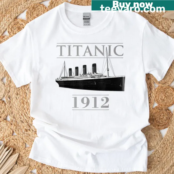 Youth T-shirt featuring the R.M.S. Titanic illustration