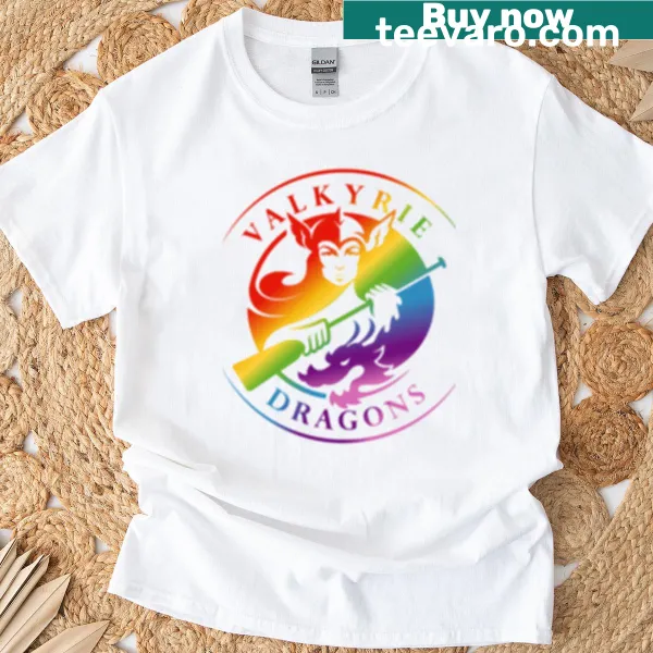 Valkyrie Pride Circle logo T-shirt with vintage design
