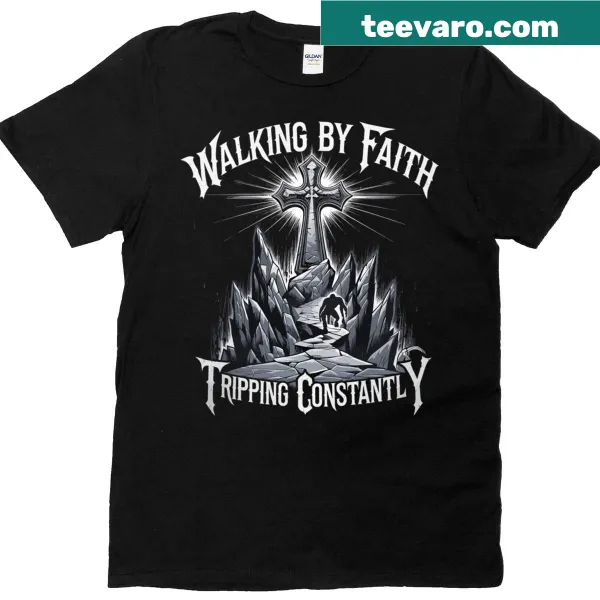 Vintage Christian T-shirt with a humorous faith graphic