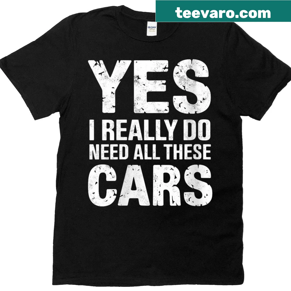 Funny T-shirt for car enthusiasts with humorous text. — on a men's t-shirt