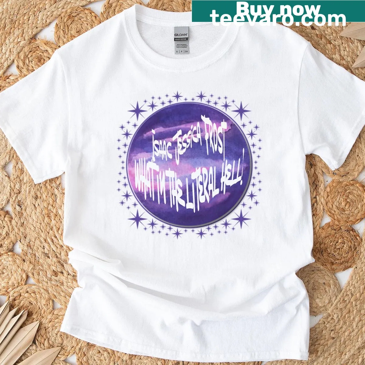 T-shirt featuring a bold quote from Naro. — on a men's t-shirt