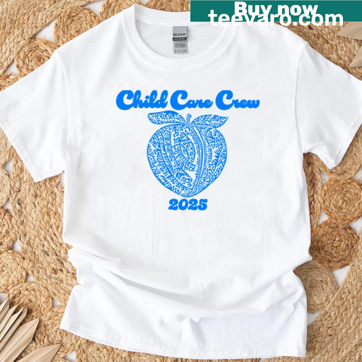 T-shirt with the phrase '2025 Child Care Order' printed playfully. — on a men's t-shirt