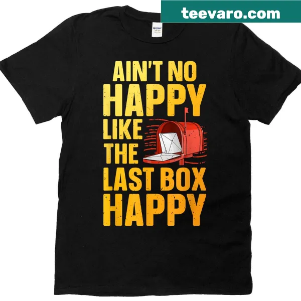 Illustrative postal worker T-shirt for mail carriers