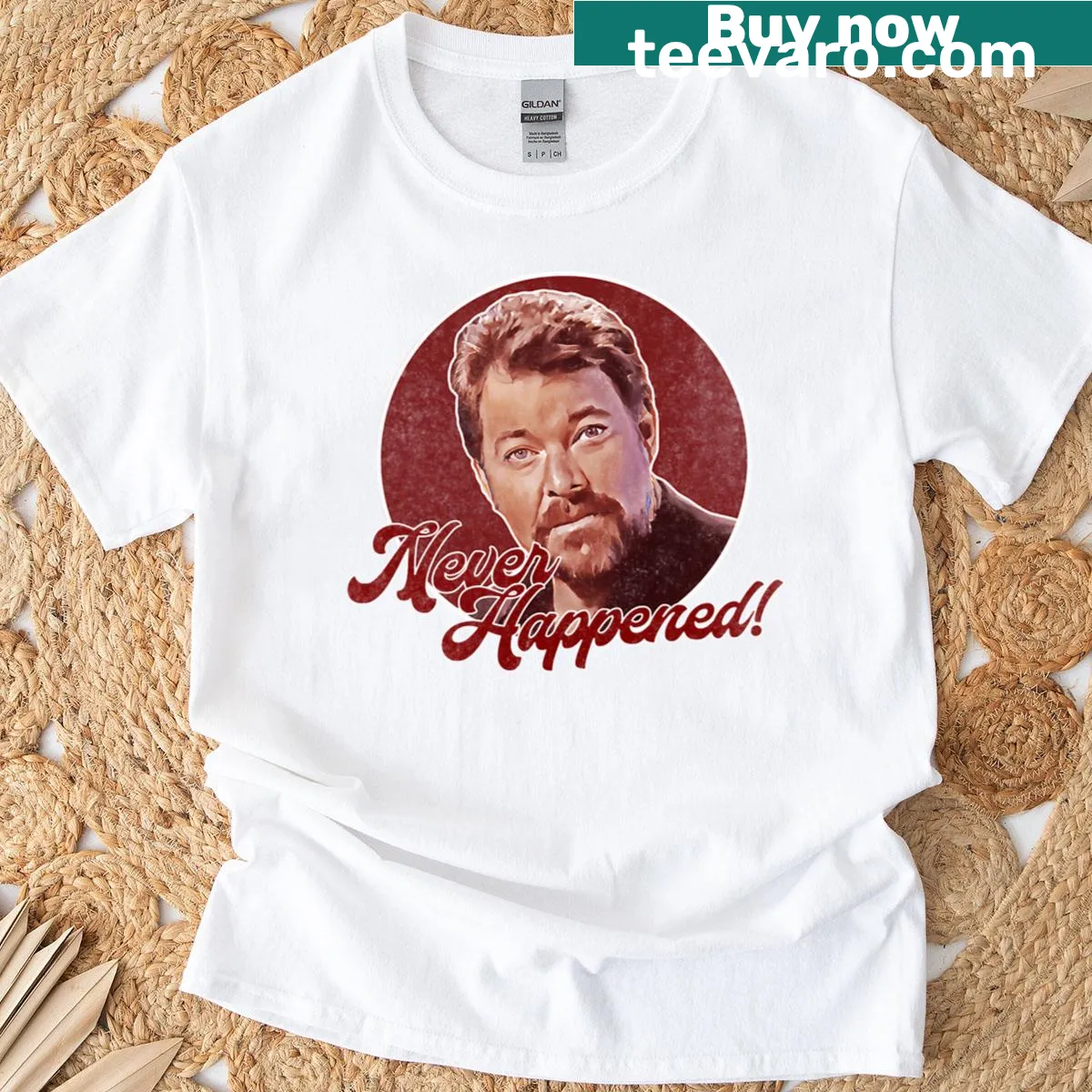 T-shirt featuring the Beyond Belief Frakes meme typography design. — on a men's t-shirt