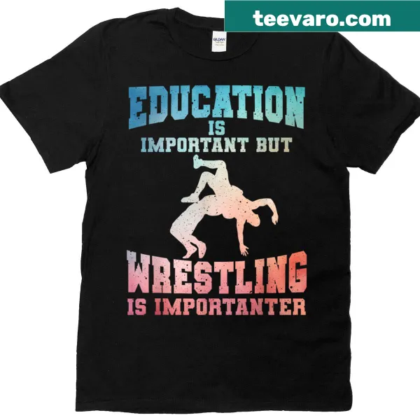 Illustration of a wrestler in action on a cool wrestling t-shirt