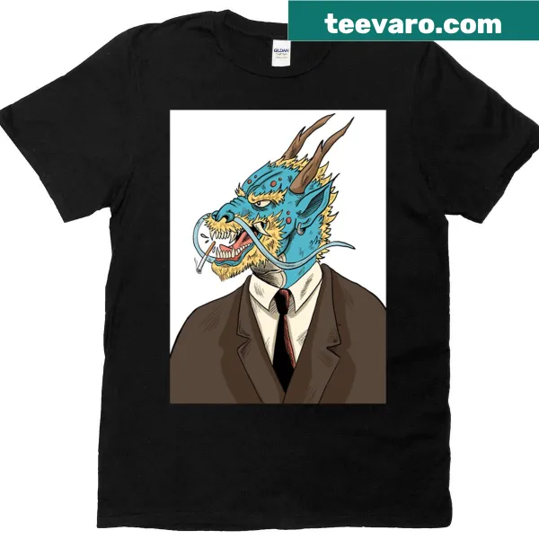 Dragon Dude T-shirt with a whimsical dragon illustration