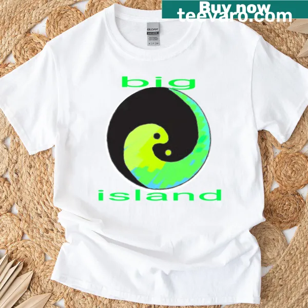 Graphic T-shirt featuring the phrase 'Earth Is Big Island'