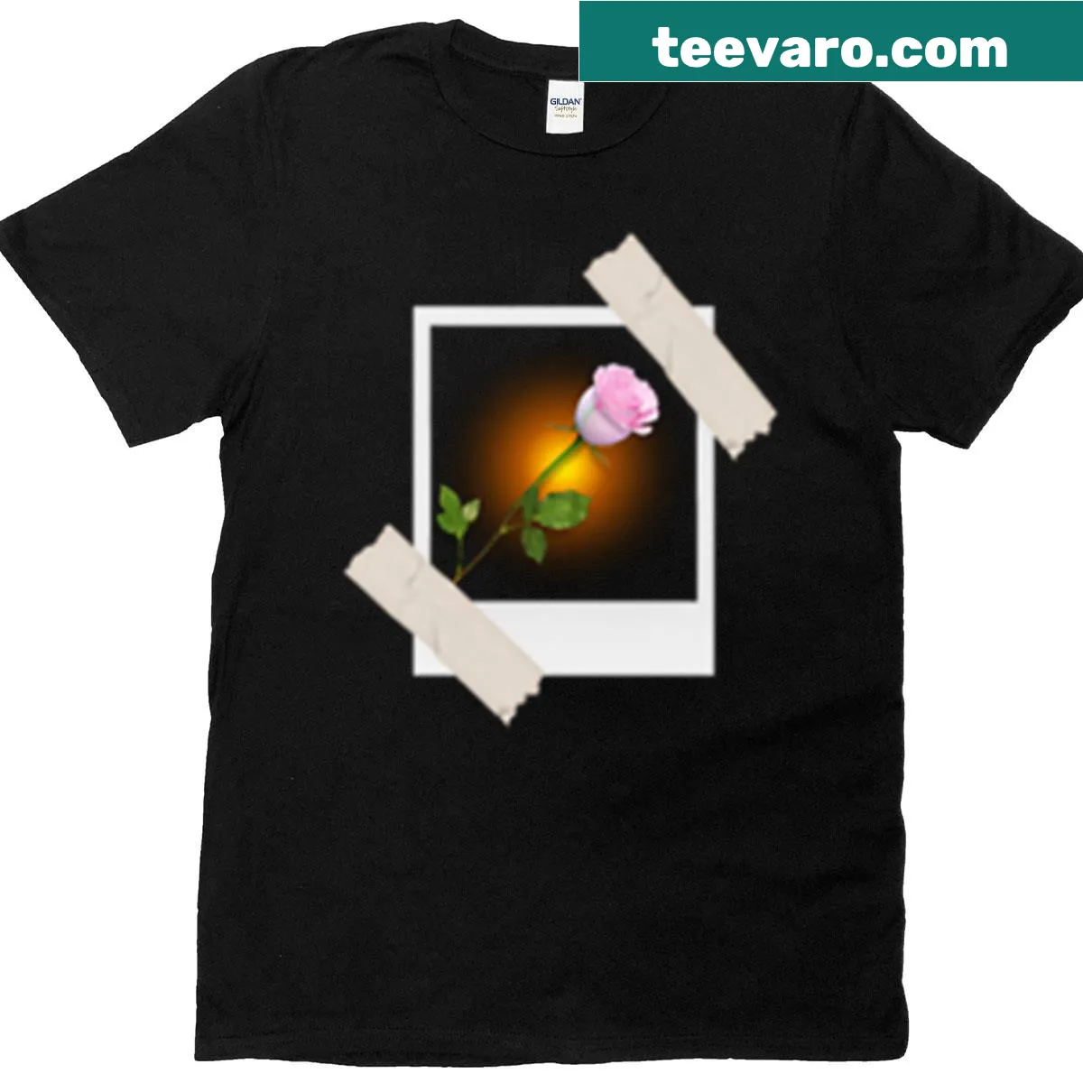 Floral design T-shirt with various flowers — on a men's t-shirt