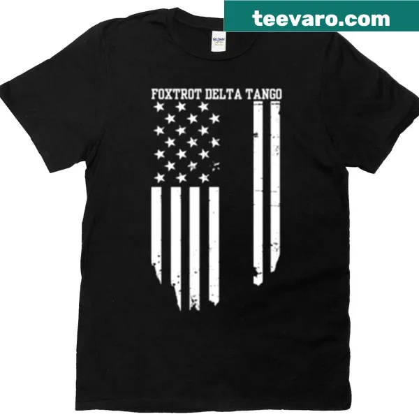 Simple shirt featuring phonetic alphabet typography