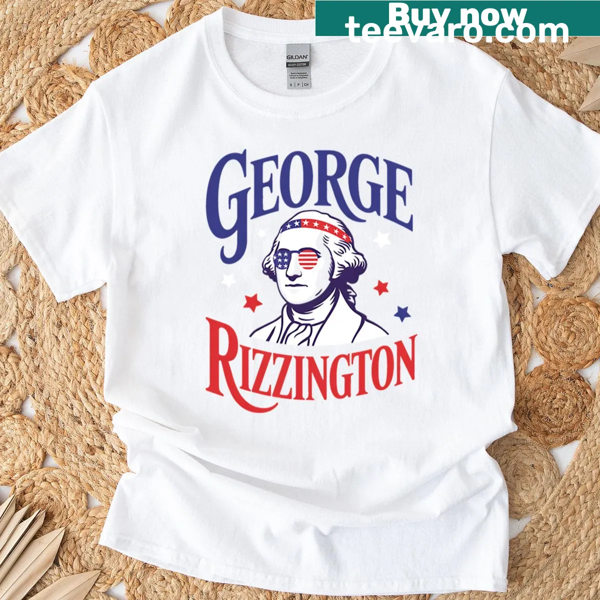 Playful text with American flag design for 4th of July — on a men's t-shirt
