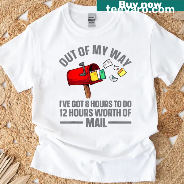 Funny mail carrier graphic celebrating postal workers