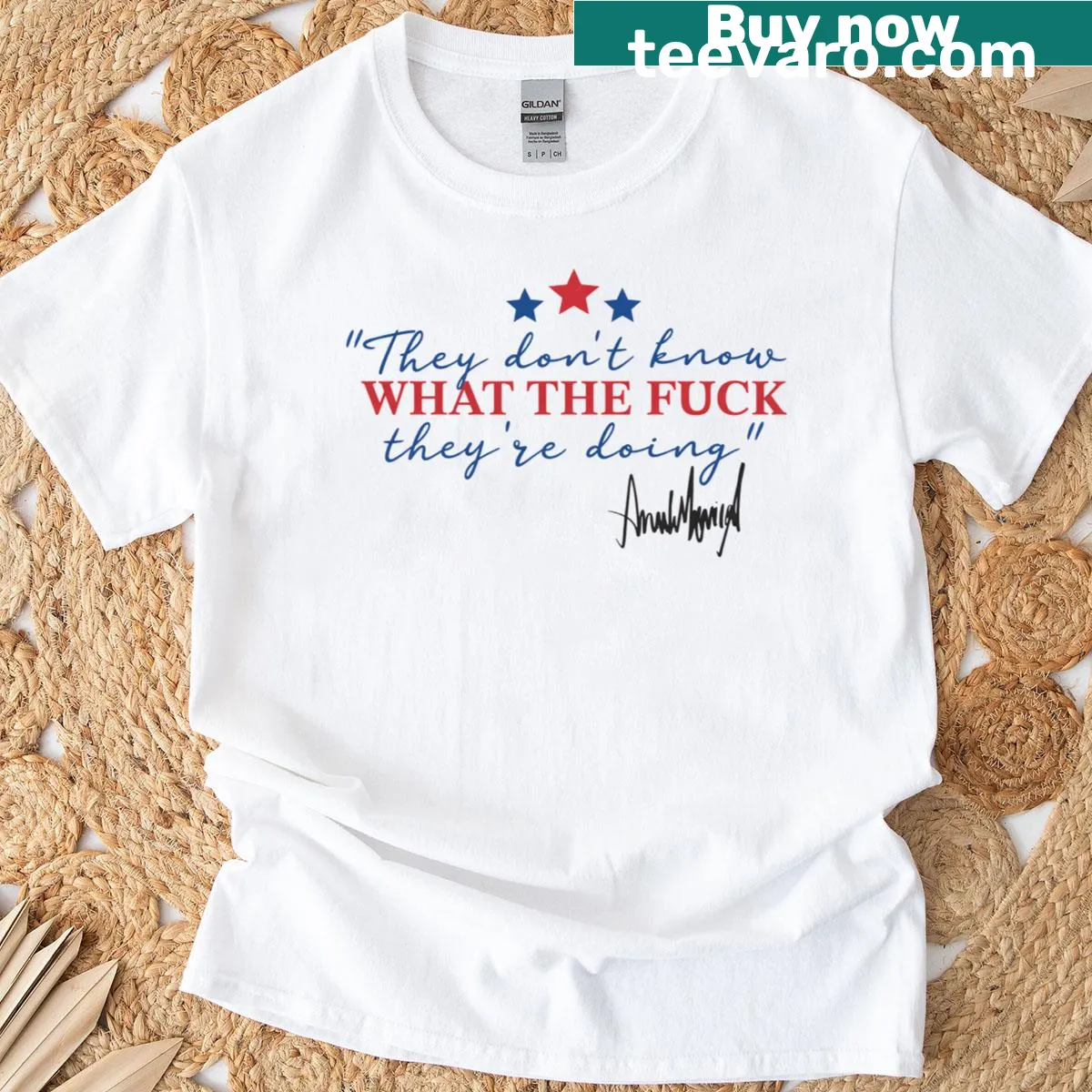 Bold sarcastic text graphic T-shirt for everyday wear — on a men's t-shirt