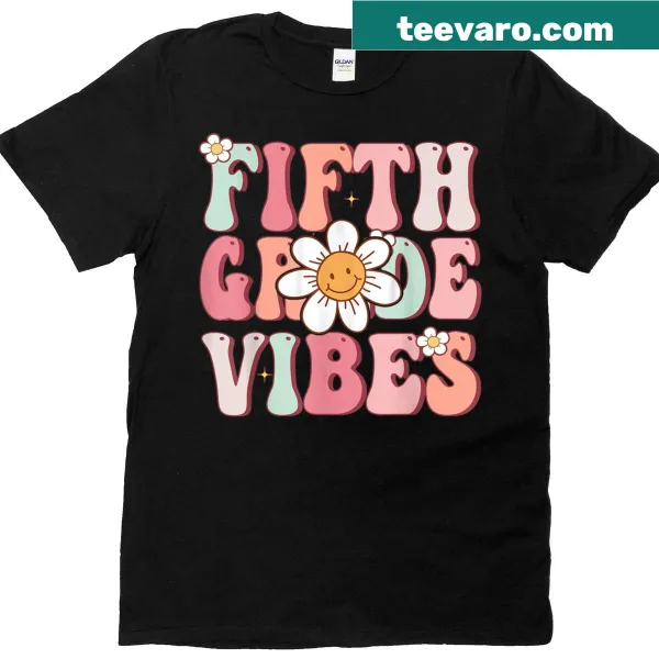 Groovy 5th Grade T-shirt for back to school
