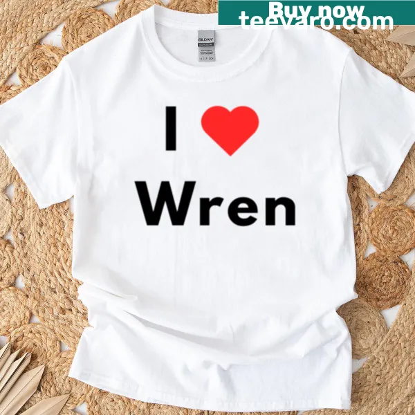 T-shirt displaying 'I Heart Wren' in stylish lettering with a heart