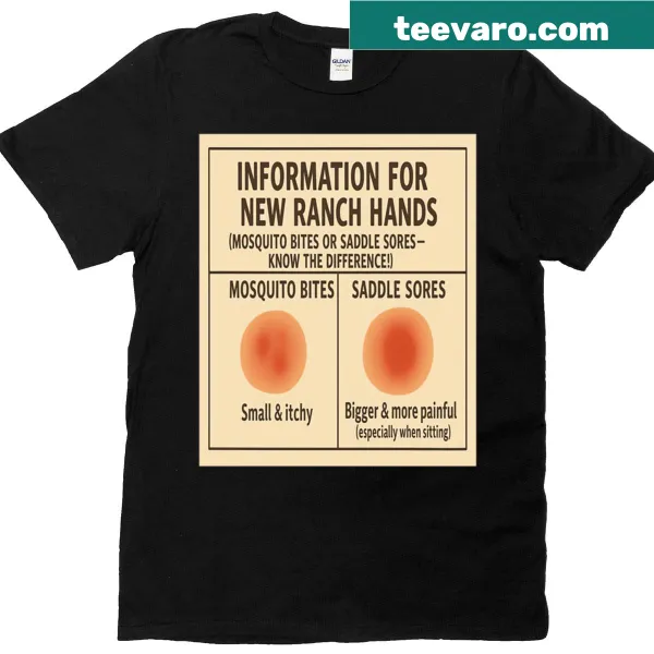 Informative infographic graphic tee for ranch hands
