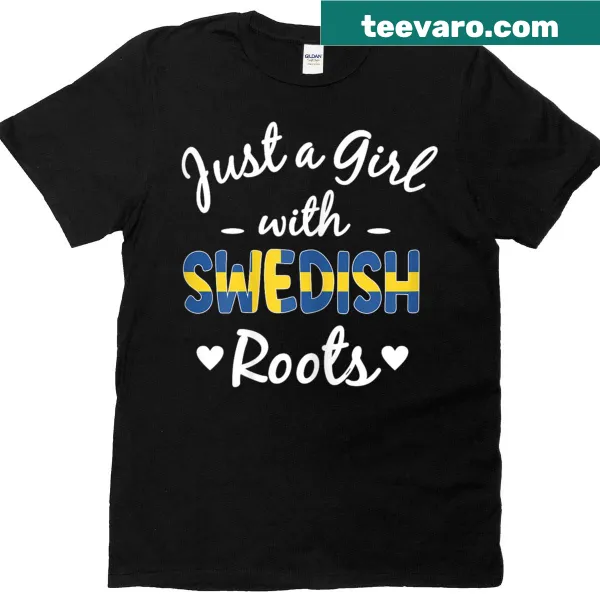 T-shirt for women celebrating Swedish roots with sentimental text
