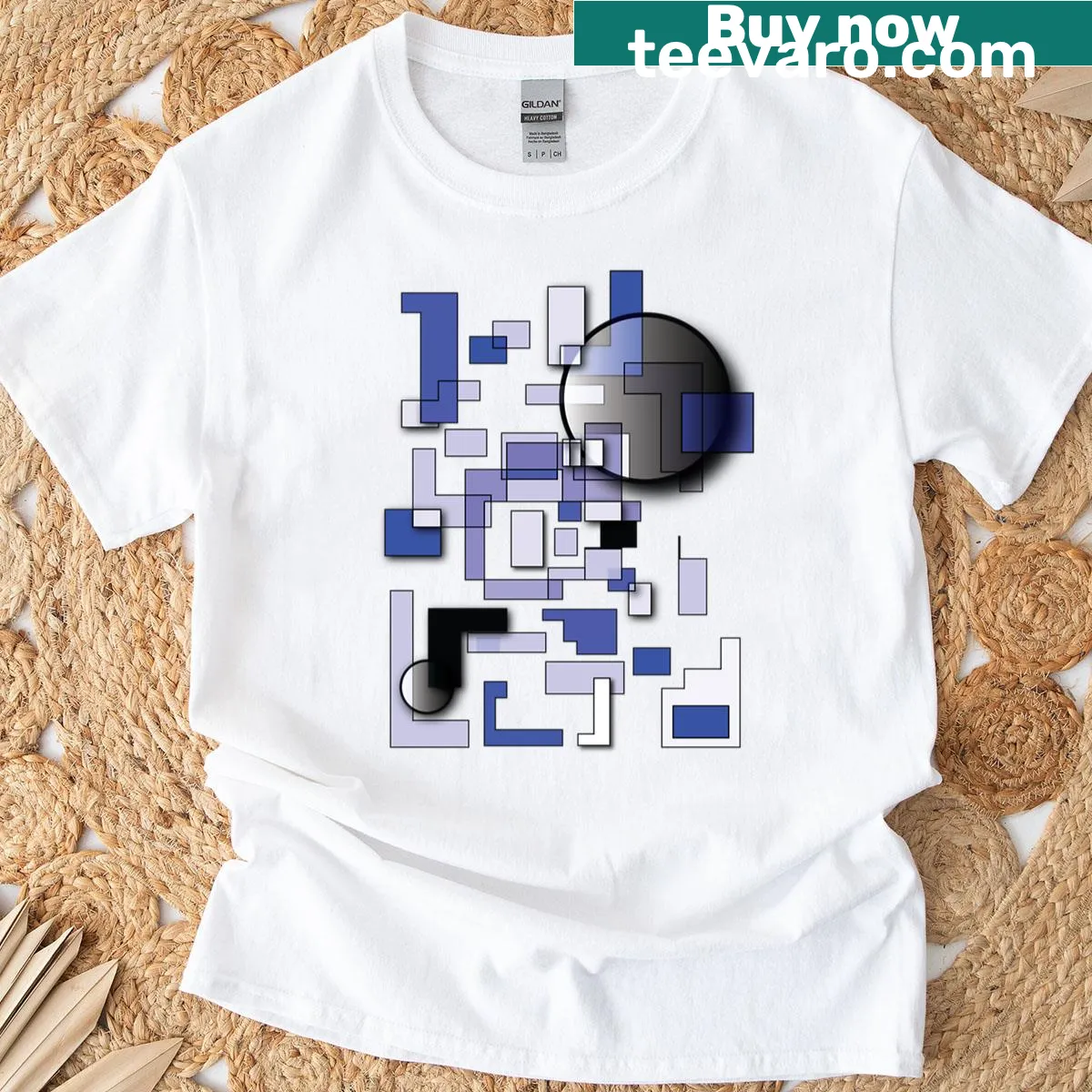 Bold graphic design on Madness Compound N3 T-shirt — on a men's t-shirt