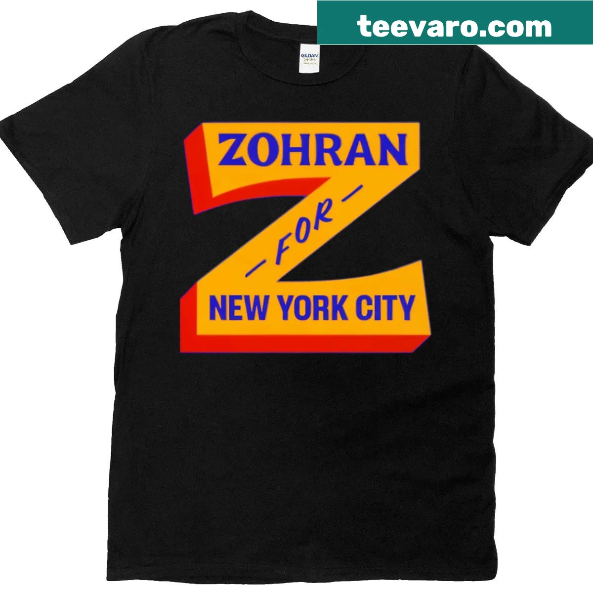 Campaign graphic tee supporting Mayor Mamdani for 2025 — on a men's t-shirt