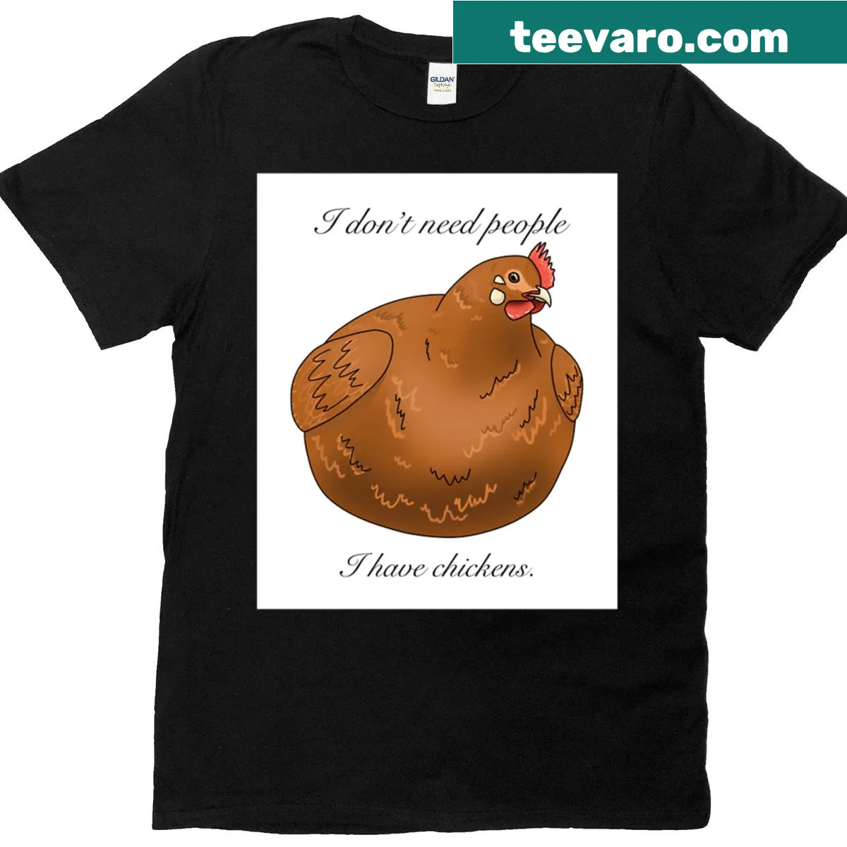 Humorous T-shirt with the phrase 'Need Chickens Only' and graphic — on a men's t-shirt